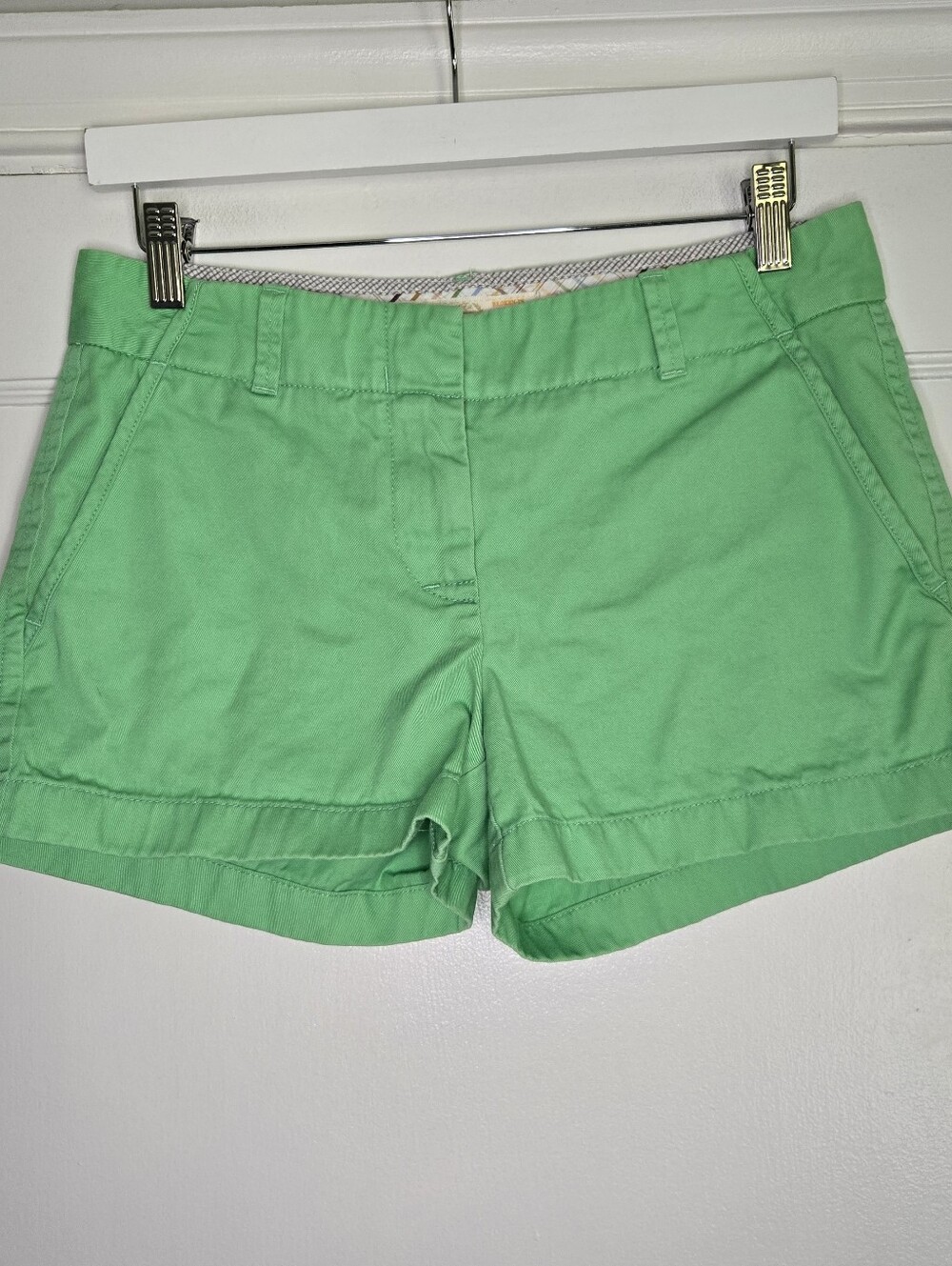 J. Crew Bright Green Preppy Y2K Cotton Shorts Women's 4